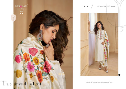 Khwab Lily Lali Viscose Afghani Readymade Suit Supplier