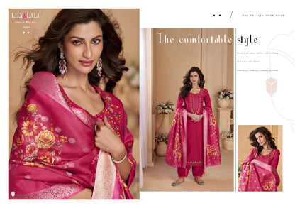 Khwab Lily Lali Viscose Afghani Readymade Suit Supplier