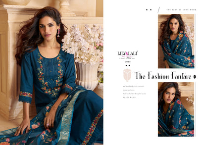 Khwab Lily Lali Viscose Afghani Readymade Suit Supplier