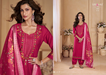 Khwab Lily Lali Viscose Afghani Readymade Suit Supplier