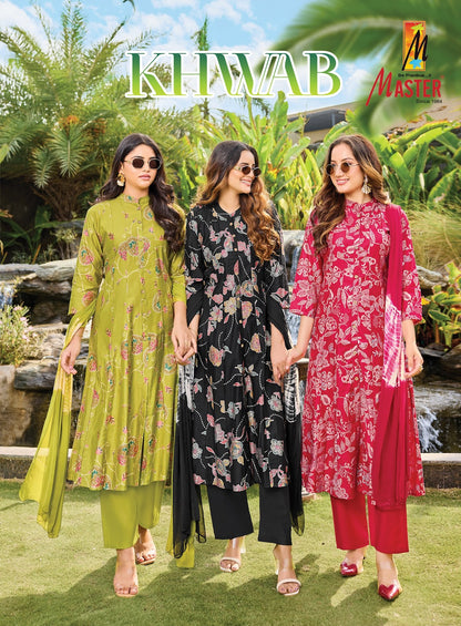 Khwab Master Gadwal Readymade Anarkali Suits Wholesaler Ahmedabad