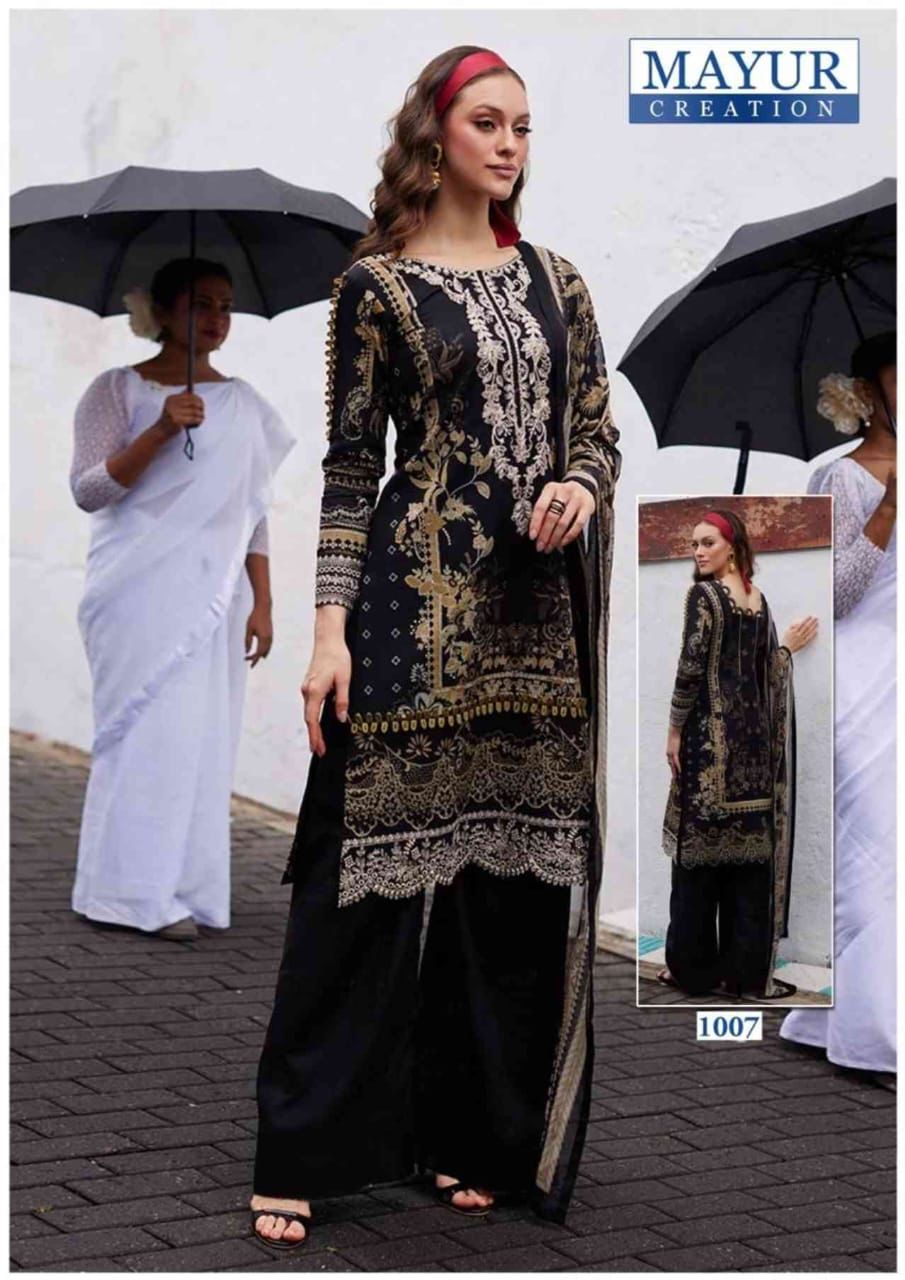 Khwahish Vol 1 Luxury Lawn 25 Mayur Creation Cotton Karachi Salwar Suits Wholesale Rate