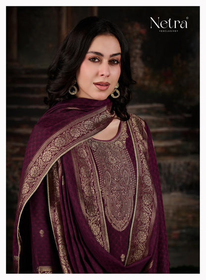 Khwais Netra Pashmina Suits Supplier India