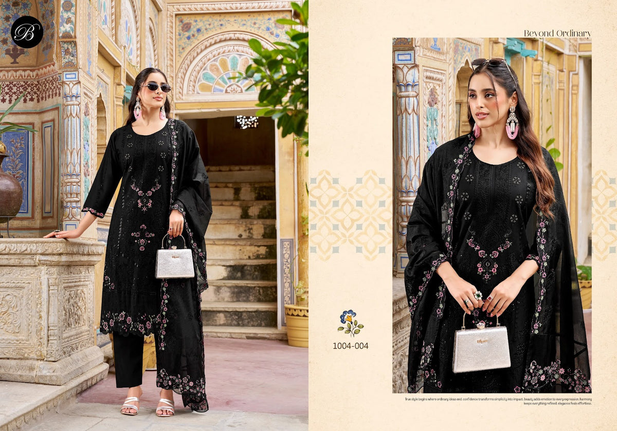 Khwaish Belliza Designer Studio Cotton Lawn Karachi Salwar Suits Exporter