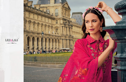 Khwaish Lily Lali Viscose Silk Afghani Readymade Suit Wholesale