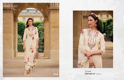 Khwaish Lily Lali Viscose Silk Afghani Readymade Suit Wholesale