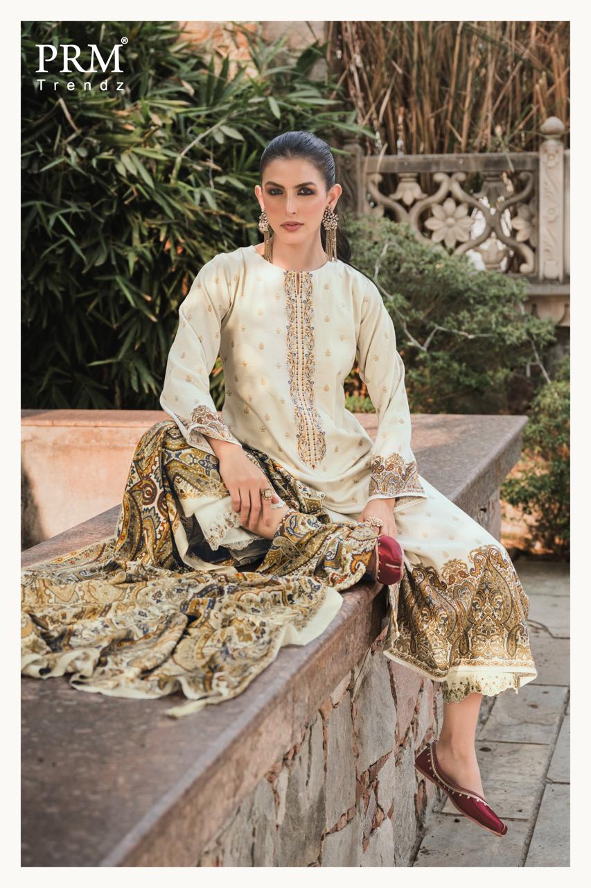 Khwaish Prm Trendz Jam Silk Pant Style Suits Manufacturer Ahmedabad