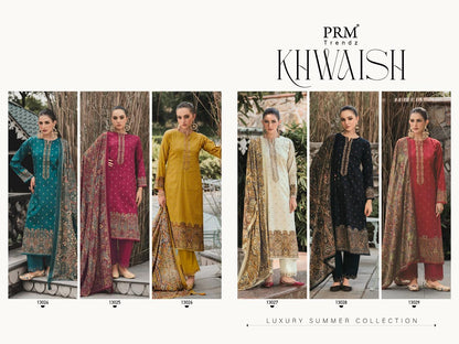 Khwaish Prm Trendz Jam Silk Pant Style Suits Manufacturer Ahmedabad