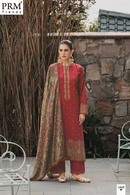 Khwaish Prm Trendz Jam Silk Pant Style Suits Manufacturer Ahmedabad