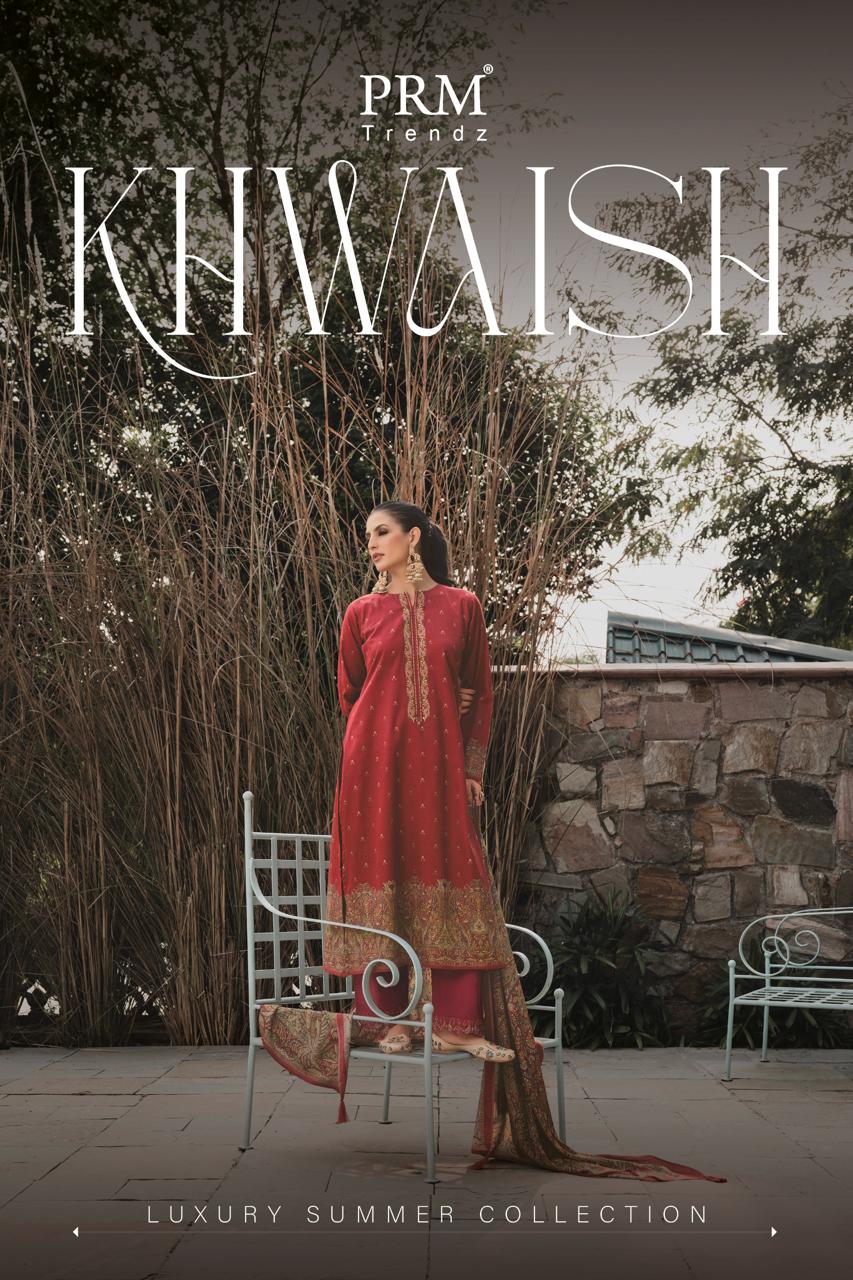 Khwaish Prm Trendz Jam Silk Pant Style Suits Manufacturer Ahmedabad