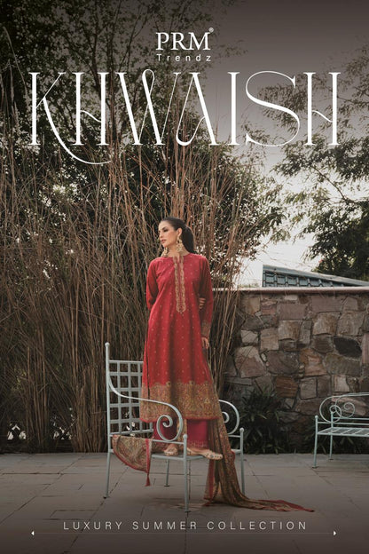 Khwaish Prm Trendz Jam Silk Pant Style Suits Manufacturer Ahmedabad