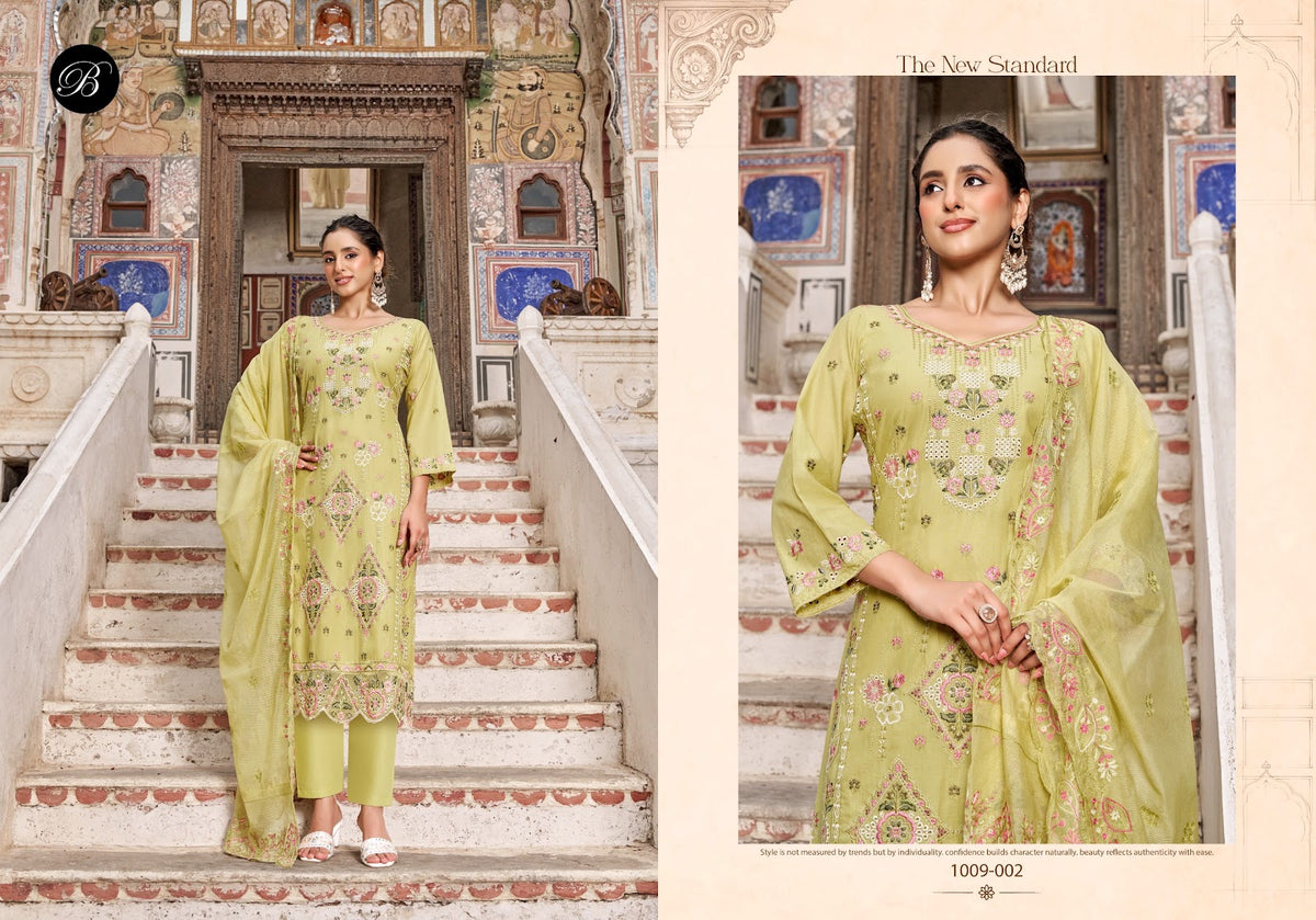 Khwaish Vol 2 Belliza Designer Studio Cotton Karachi Salwar Suits Supplier Ahmedabad