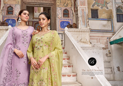 Khwaish Vol 2 Belliza Designer Studio Cotton Karachi Salwar Suits Supplier Ahmedabad