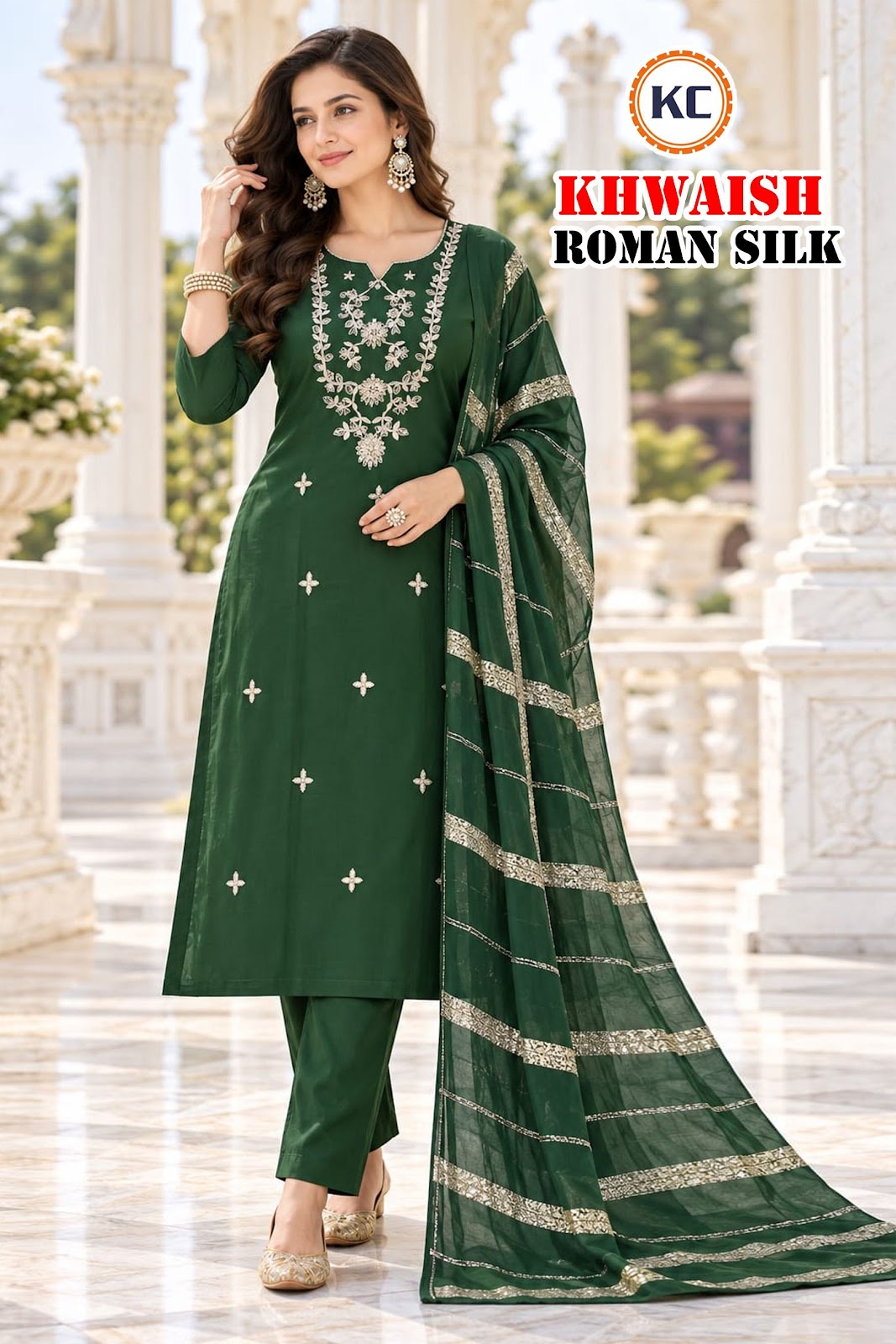 Khwaish Vol 2 Kc Roman Silk Readymade Pant Style Suits Exporter Gujarat