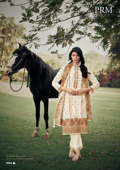 Khwaish Vol 2 Prm Trendz Lawn Cotton Pant Style Suits Wholesaler Gujarat