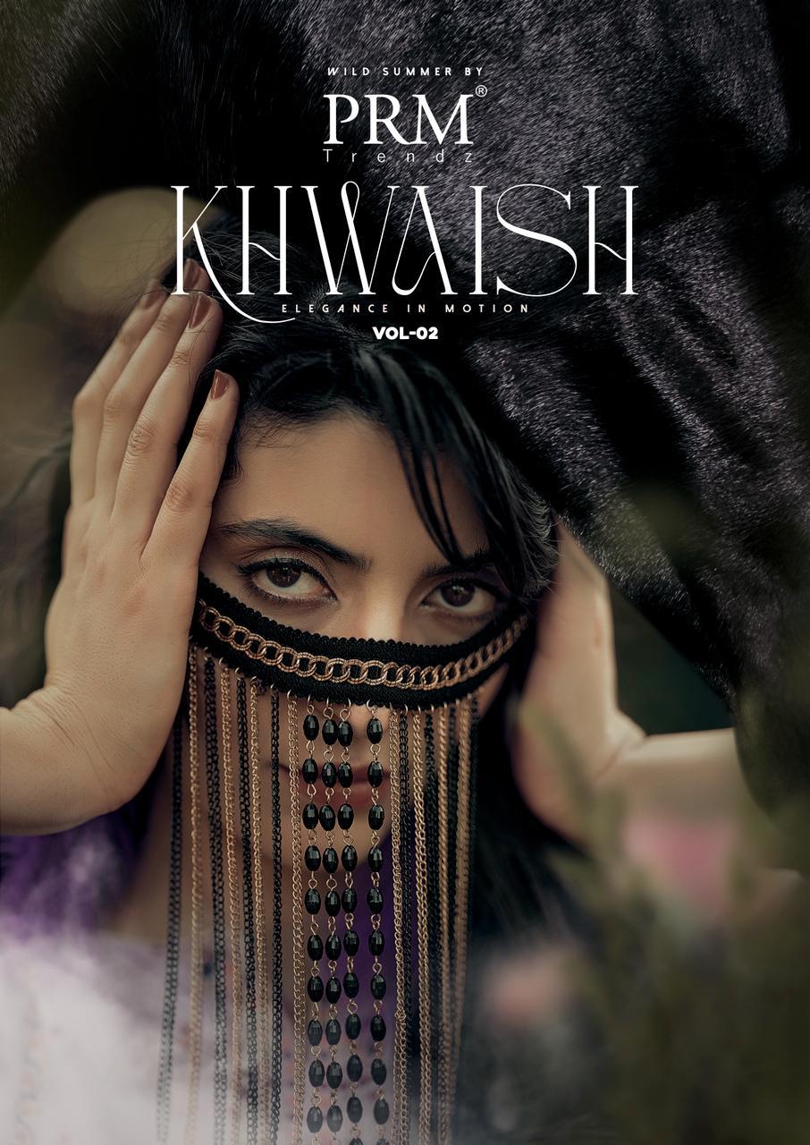 Khwaish Vol 2 Prm Trendz Lawn Cotton Pant Style Suits Wholesaler Gujarat