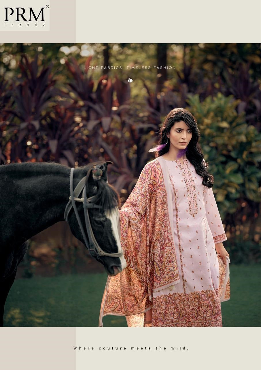 Khwaish Vol 2 Prm Trendz Lawn Cotton Pant Style Suits Wholesaler Gujarat
