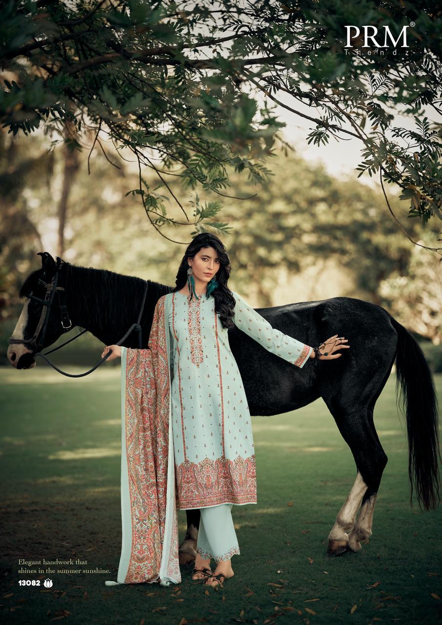 Khwaish Vol 2 Prm Trendz Lawn Cotton Pant Style Suits Wholesaler Gujarat