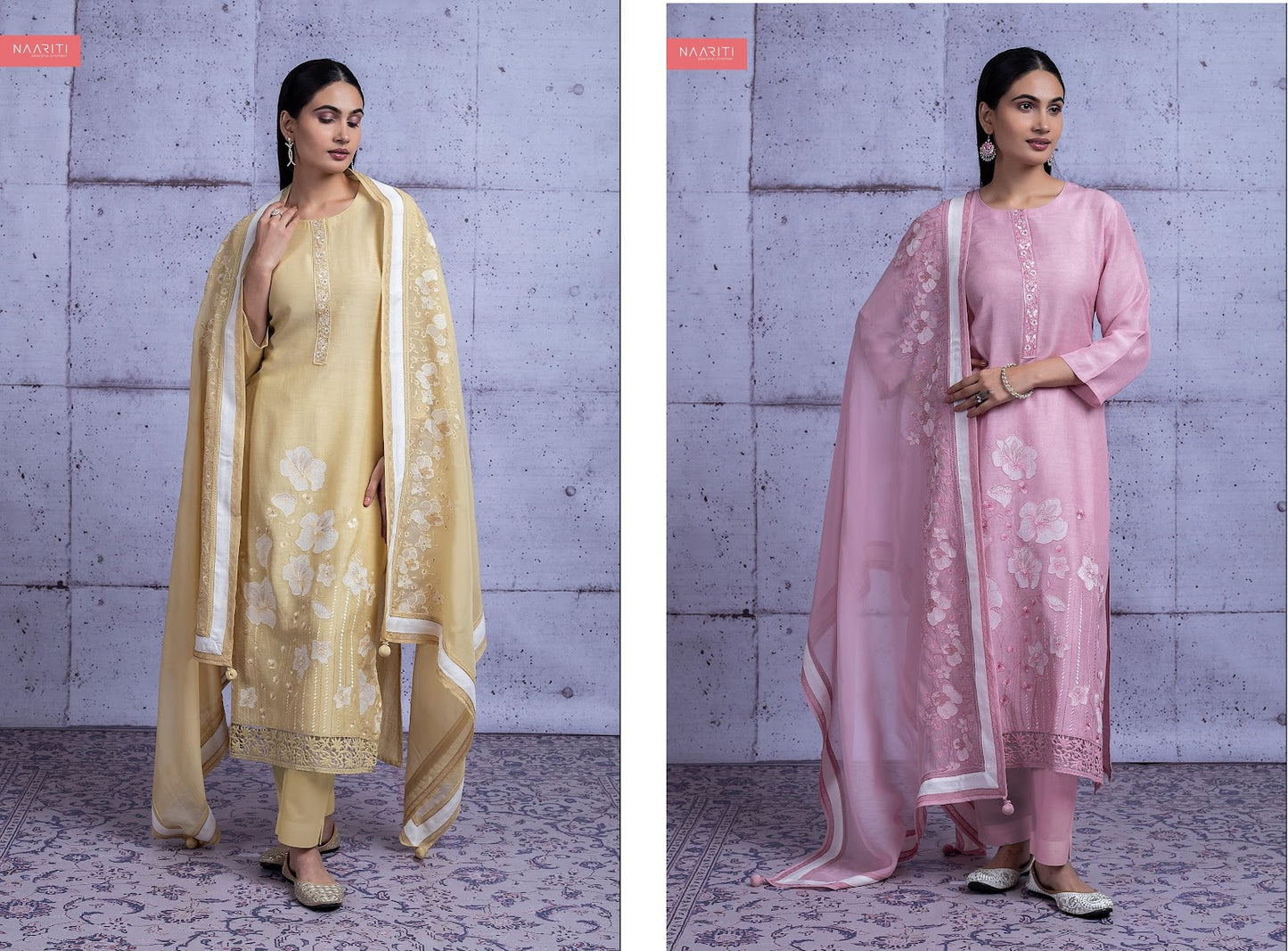 Khwara Naariti Linen Pant Style Suits Supplier Ahmedabad