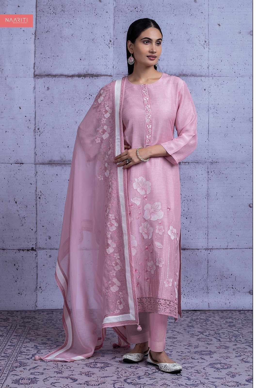 Khwara Naariti Linen Pant Style Suits Supplier Ahmedabad