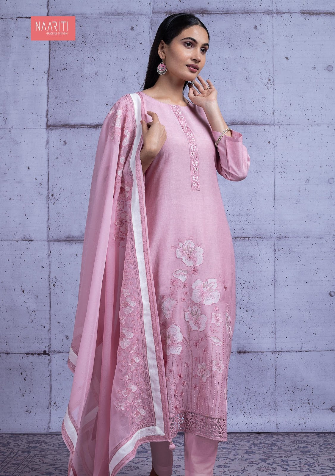 Khwara Naariti Linen Pant Style Suits Supplier Ahmedabad