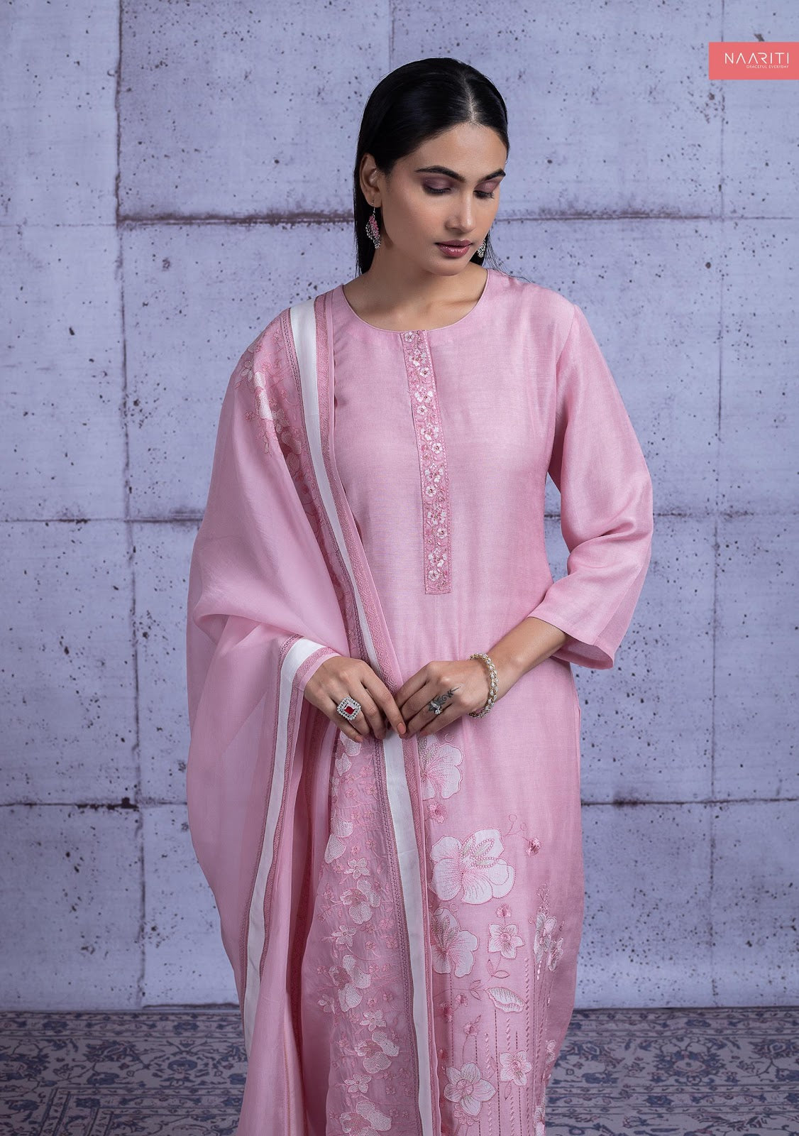 Khwara Naariti Linen Pant Style Suits Supplier Ahmedabad