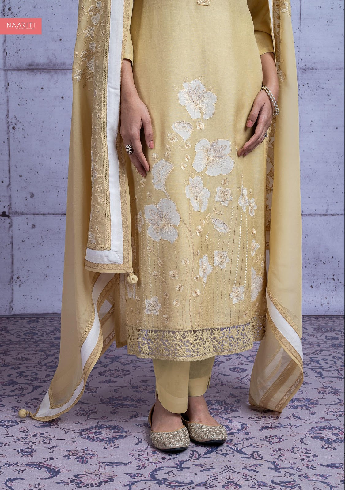 Khwara Naariti Linen Pant Style Suits Supplier Ahmedabad