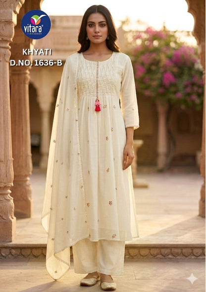 Khyati Vitara Mul Cotton Readymade Anarkali Suits Supplier Ahmedabad