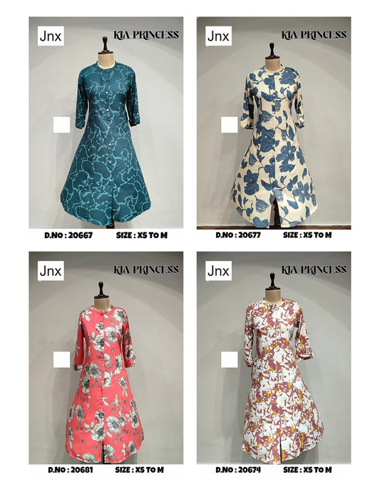 Kia 1811 Jnx Liva Rayon Kurti With Pocket Manufacturer Ahmedabad