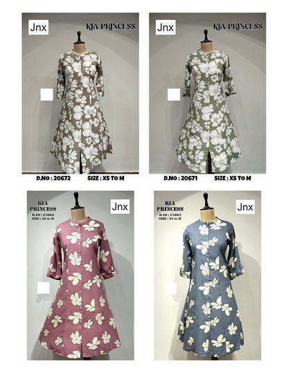 Kia 1811 Jnx Liva Rayon Kurti With Pocket Manufacturer Ahmedabad