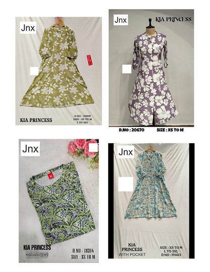 Kia 1811 Jnx Liva Rayon Kurti With Pocket Manufacturer Ahmedabad