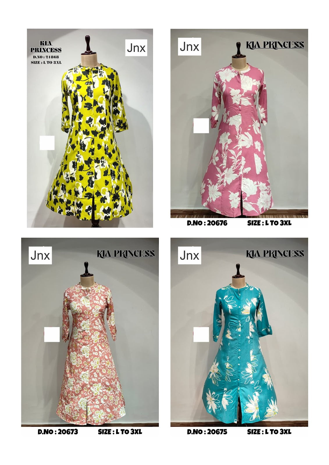 Kia 241125 Jnx Liva Rayon Kurti With Pocket Manufacturer