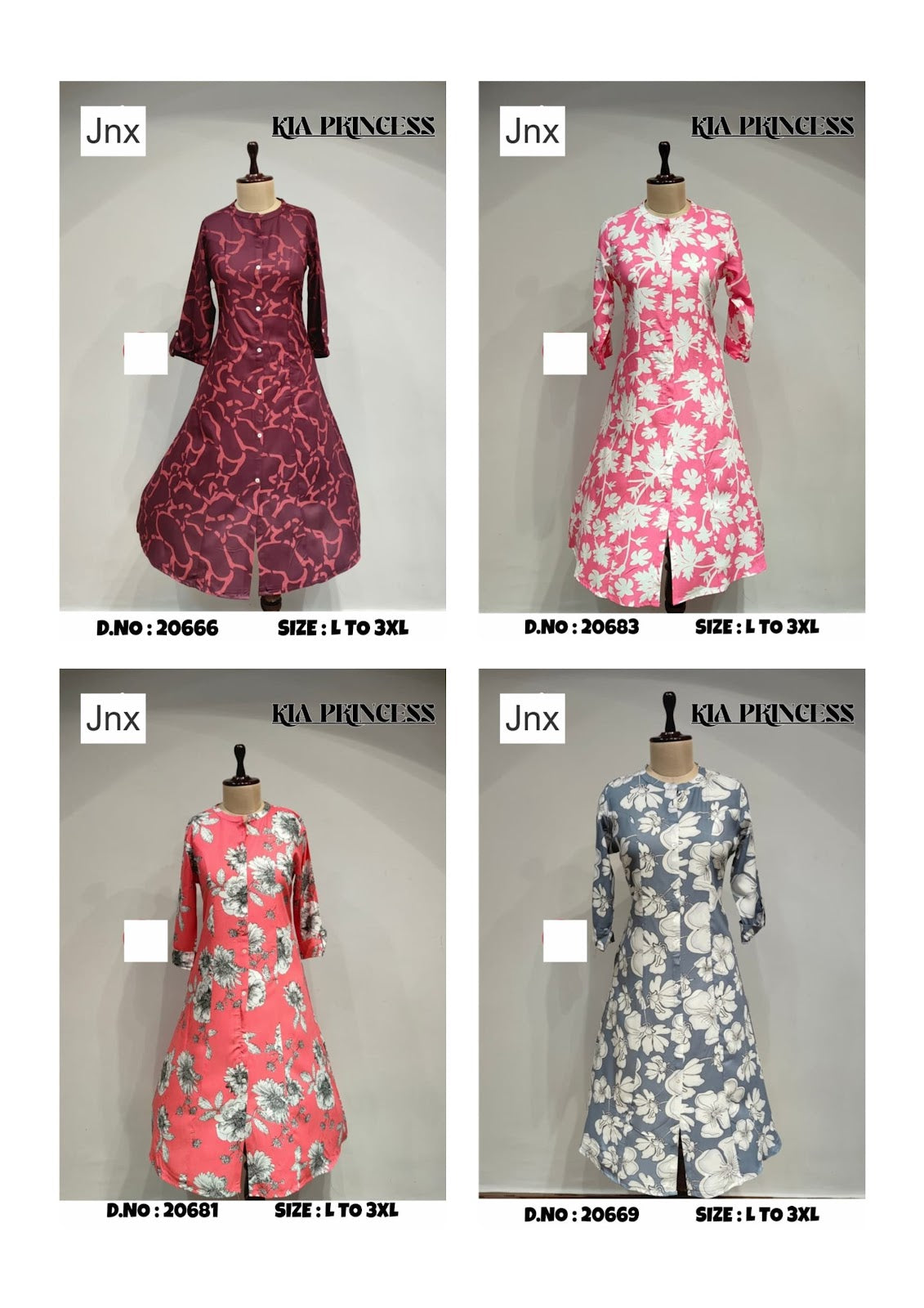 Kia 241125 Jnx Liva Rayon Kurti With Pocket Manufacturer