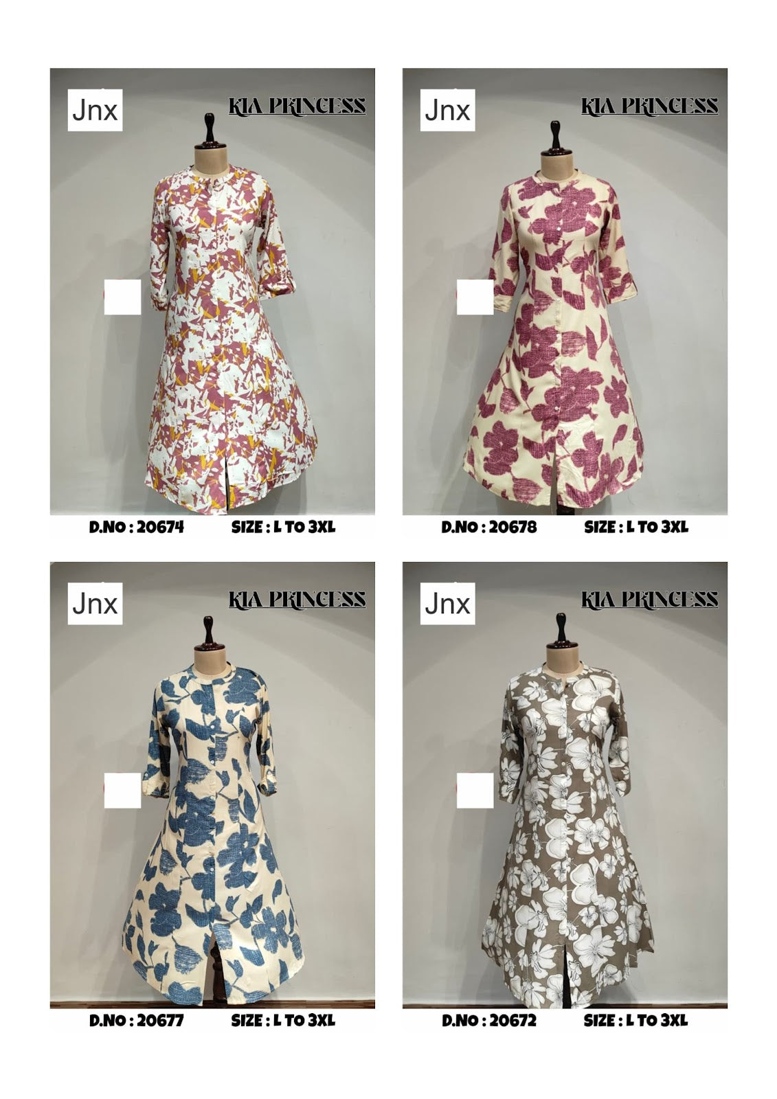 Kia 241125 Jnx Liva Rayon Kurti With Pocket Manufacturer