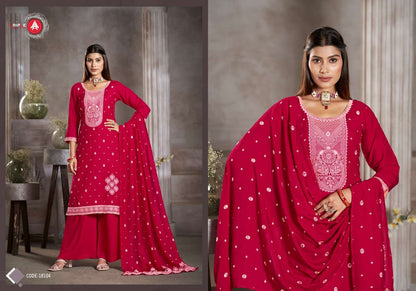 Kia Dark Triple Aaa Muslin Pant Style Suits Wholesale