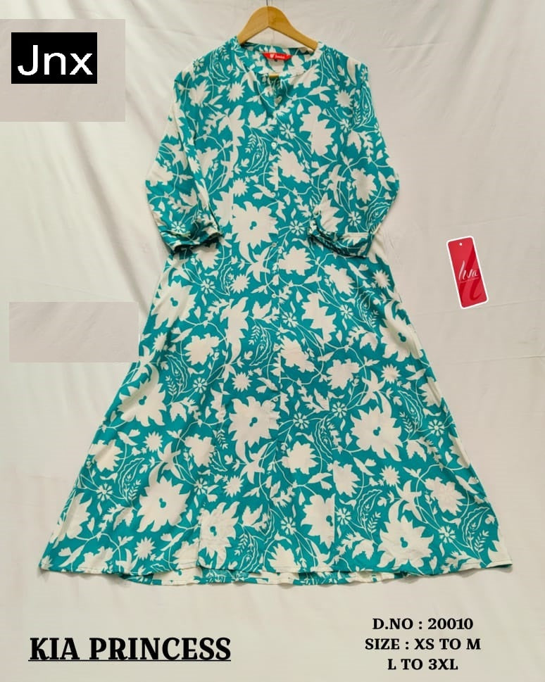 Kia New Jnx Liva Rayon Kurti With Pocket Supplier India