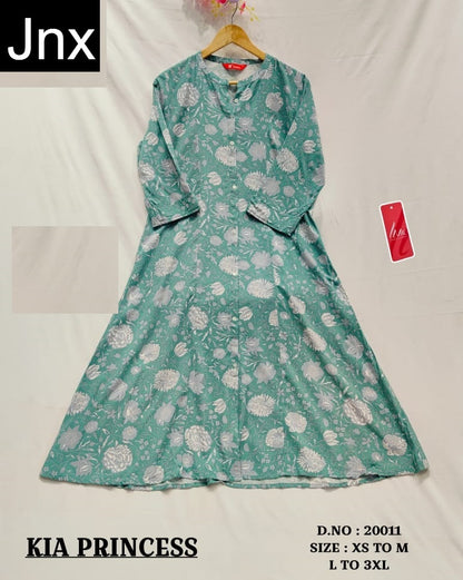 Kia New Jnx Liva Rayon Kurti With Pocket Supplier India