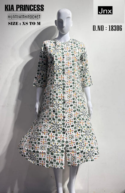 Kia New Jnx Liva Rayon Kurti With Pocket Supplier India