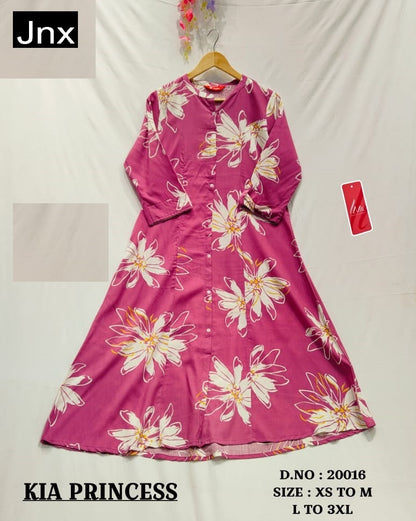 Kia New Jnx Liva Rayon Kurti With Pocket Supplier India