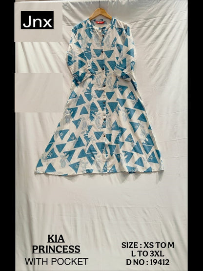 Kia New Jnx Liva Rayon Kurti With Pocket Supplier India