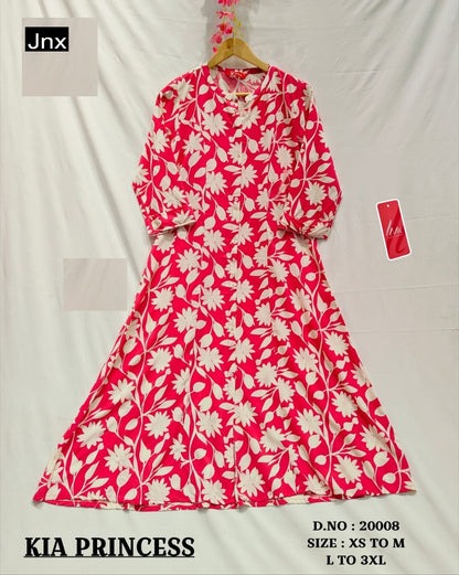 Kia New Jnx Liva Rayon Kurti With Pocket Supplier India