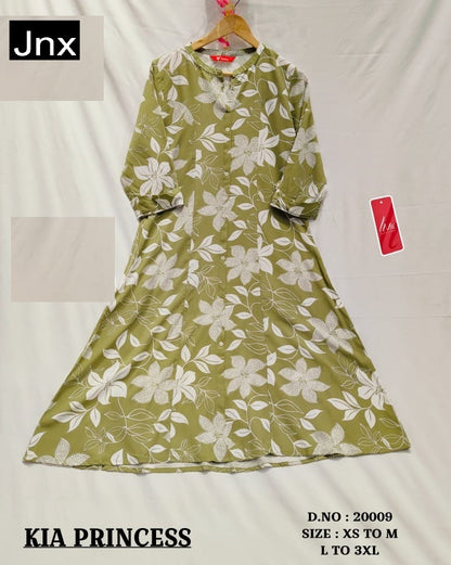 Kia New Jnx Liva Rayon Kurti With Pocket Supplier India