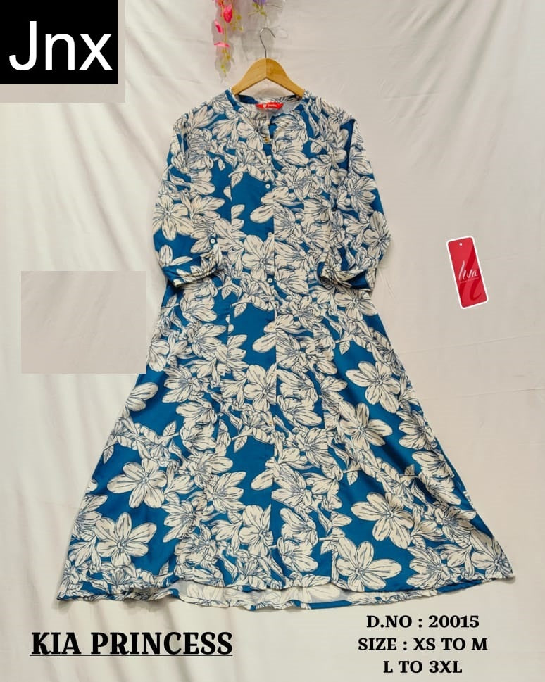 Kia New Jnx Liva Rayon Kurti With Pocket Supplier India