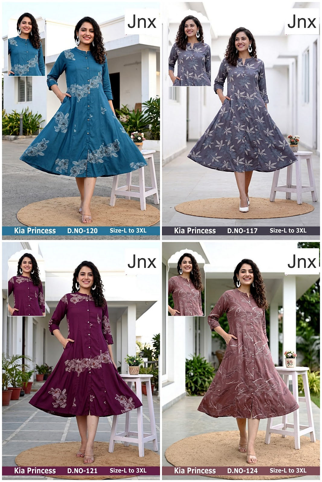 Kia Princess 0409 Jnx Rayon Kurti With Pocket Supplier Ahmedabad