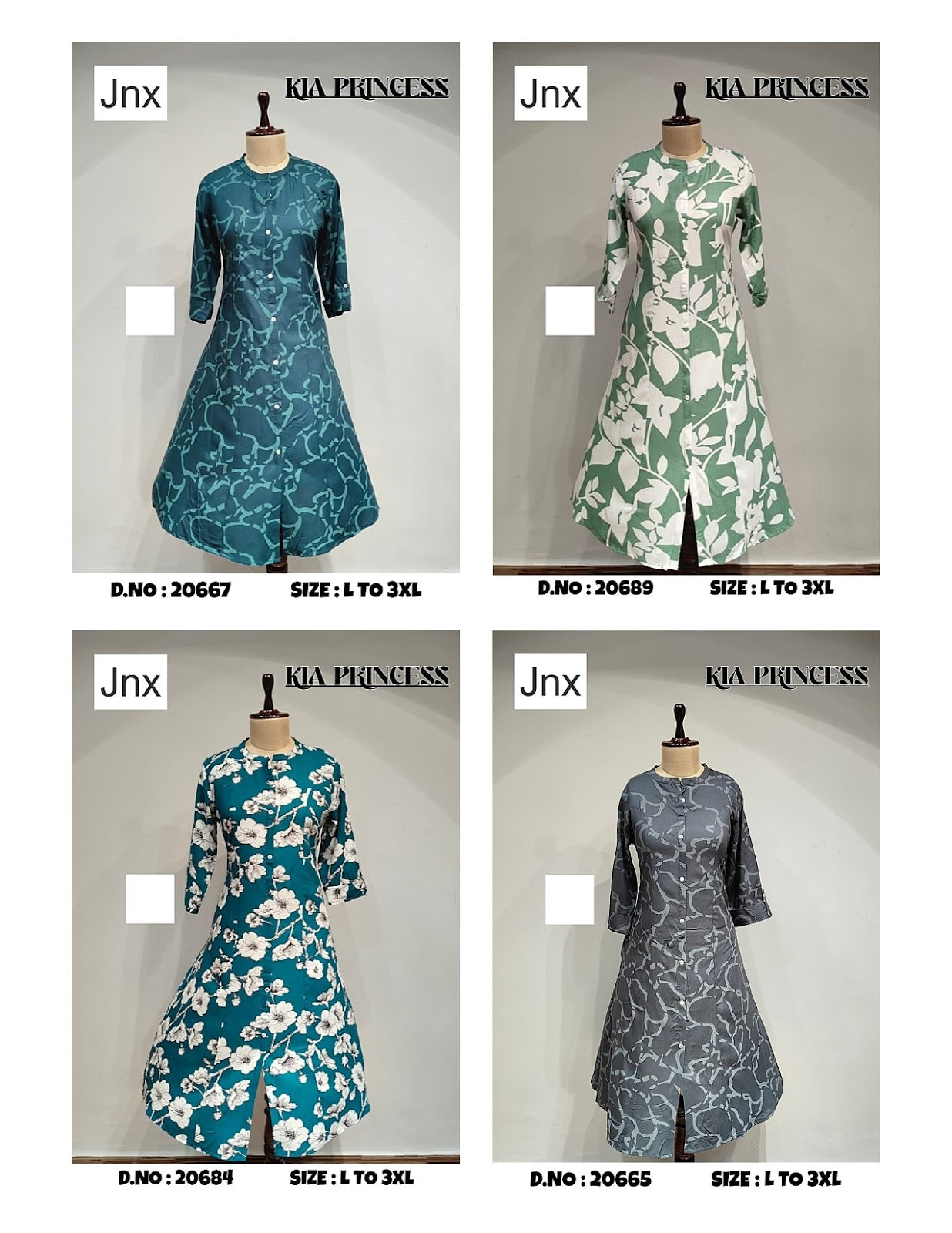 Kia Princess Jnx Liva Rayon Kurti With Pocket Wholesaler India