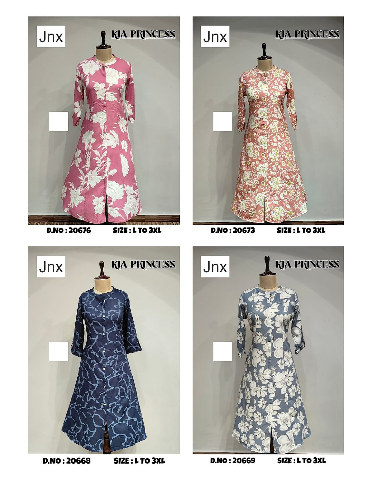 Kia Princess Jnx Liva Rayon Kurti With Pocket Wholesaler India