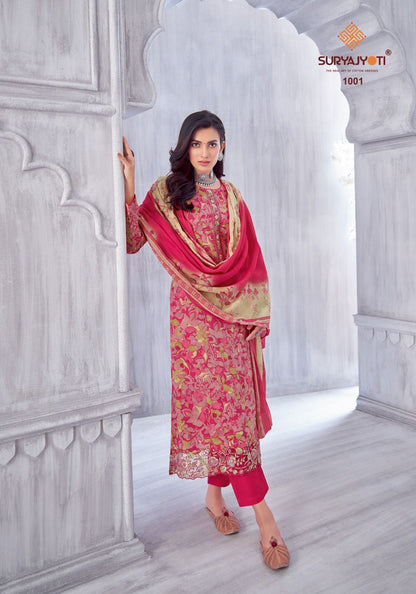 Kia Vol 1 Suryajyoti Lawn Cotton Pant Style Suits Wholesale Price