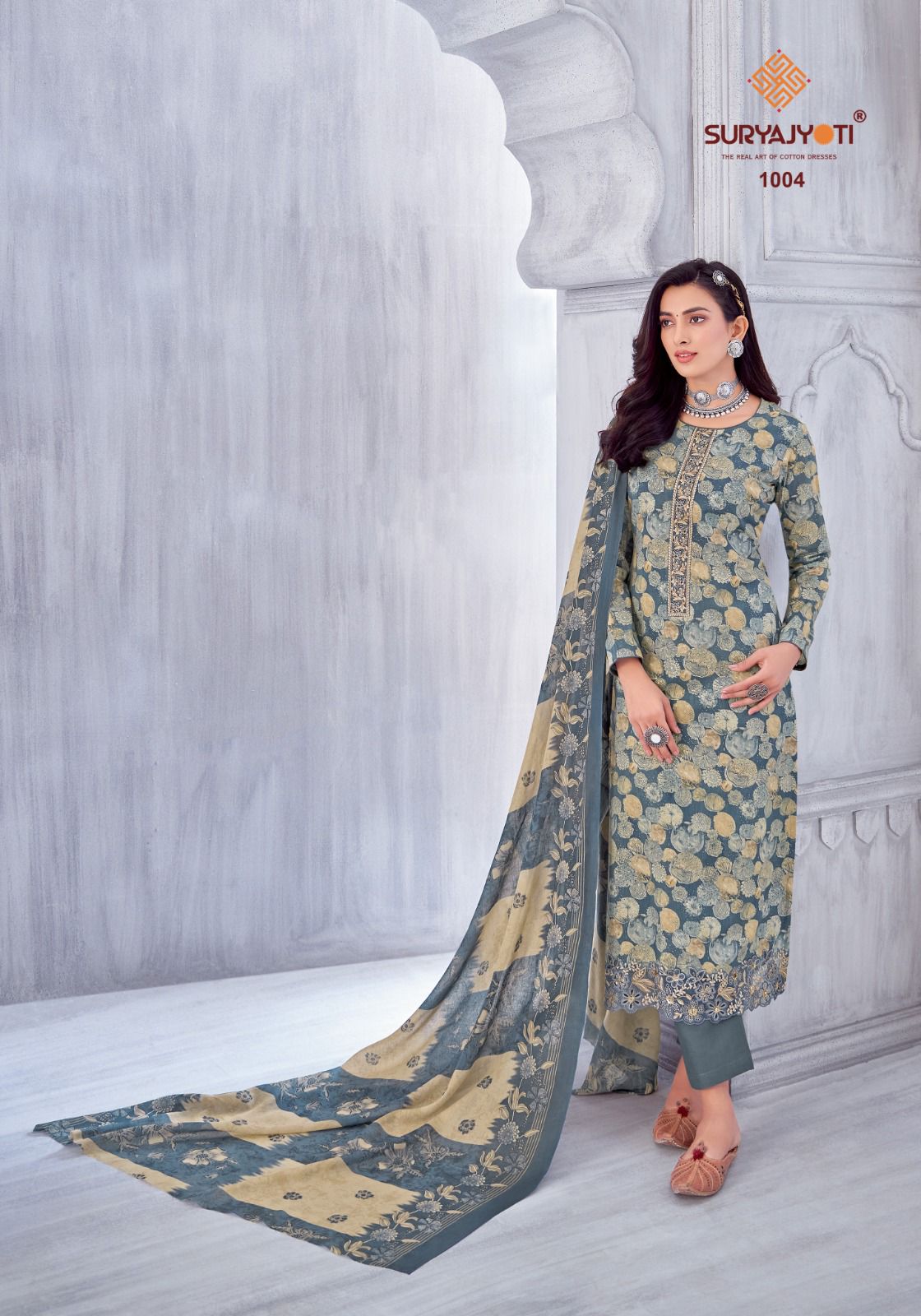 Kia Vol 1 Suryajyoti Lawn Cotton Pant Style Suits Wholesale Price