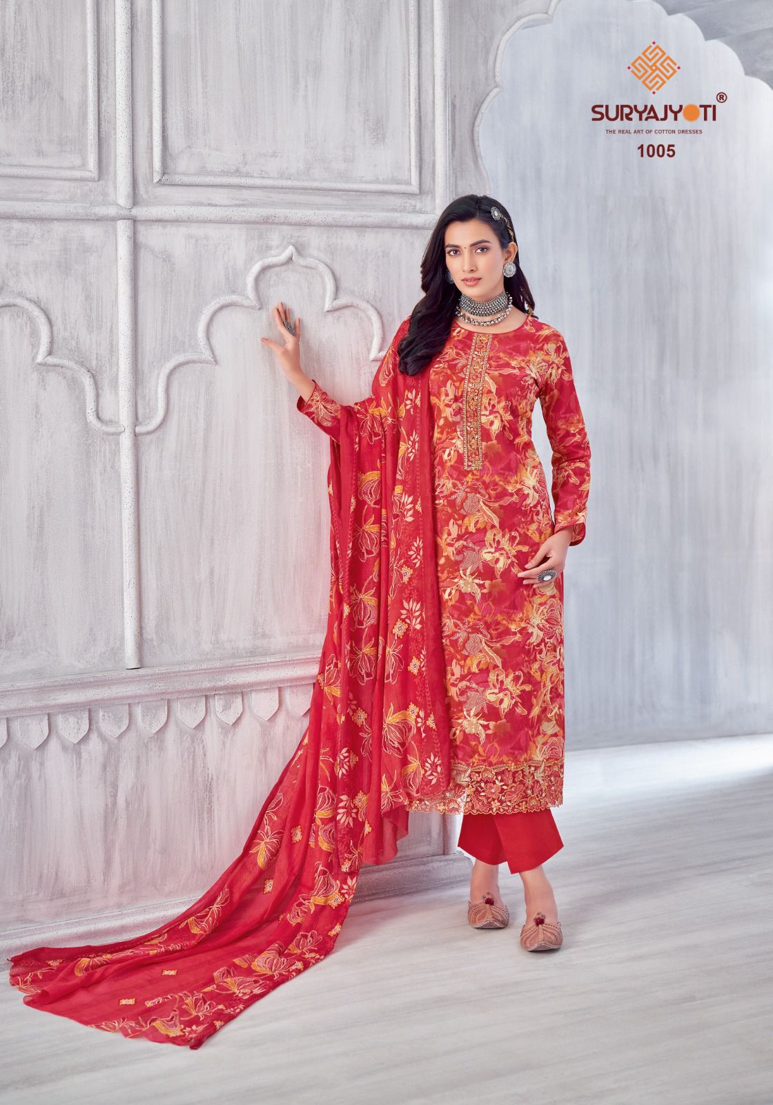 Kia Vol 1 Suryajyoti Lawn Cotton Pant Style Suits Wholesale Price