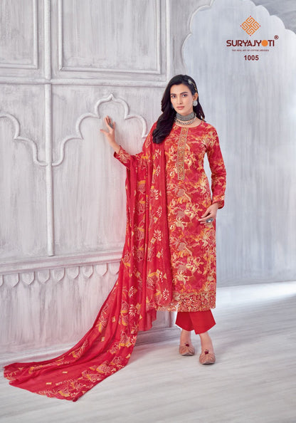 Kia Vol 1 Suryajyoti Lawn Cotton Pant Style Suits Wholesale Price